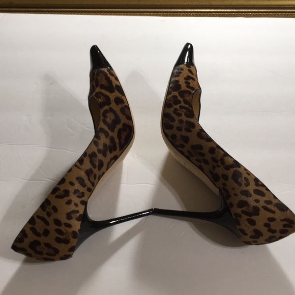 SOLD SOLDNew Jimmy Choo Leopard W/Black Patent - Picture 7 of 8